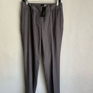 ICO Woman Gray Straight Leg Trouser Pant, Size 4